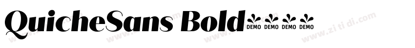 QuicheSans Bold字体转换 QuicheSans Bold字体转换